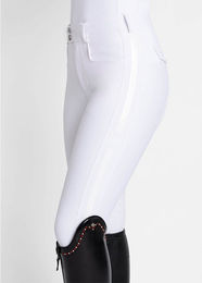 Maximilian Equestrian Reflection Damenreithose mit Full Grip Vollbesatz Weiß XS – Bild 1 von 1