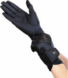 Maximilian Equestrian Reithandschuhe Ava Unisex Mesh Schwarz Marine Größe 8 – Bild 1 von 1