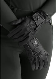 Maximilian Equestrian Reithandschuhe Emblem Schwarz Größe 8 aus Polyester – Bild 1 von 1