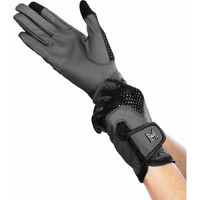 Produktbild von Maximilian Equestrian Reithandschuhe Unisex Mesh Schwarz Grau Größe 8
