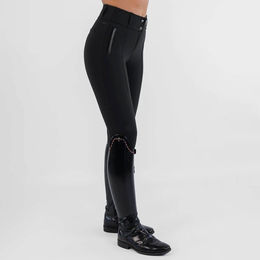 Maximilian Equestrian Reithose Damen Honour Knee-Grip Schwarz Größe L – Bild 1 von 1