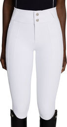 Maximilian Equestrian Reithose Damen Knee-Grip Vision in Weiß Größe S – Bild 1 von 1