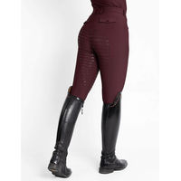 Produktbild von Maximilian Equestrian Reithose Damen Reflection Full Grip Breeches mit Silikon Vollbesatz Burgundy XS