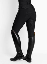 Maximilian Equestrian Reithose Damen Reflection Full Grip Breeches mit Silikon-Vollbesatz Schwarz XL – Bild 1 von 1