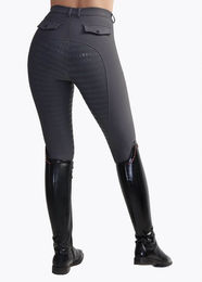 Maximilian Equestrian Reithose Damen Reflection Full Grip Breeches mit Vollbesatz Charcoal Grey Größe M – Bild 1 von 1