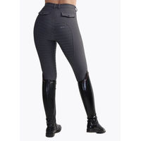 Produktbild von Maximilian Equestrian Reithose Damen Reflection Full Grip Breeches mit Vollbesatz Charcoal Grey Größe S