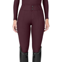 Produktbild von Maximilian Equestrian Reithose Damen Vision Knee-Grip Burgundy XXS