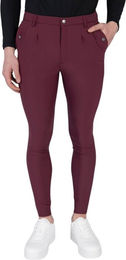 Maximilian Equestrian Reithose Herren Full-Grip mit Silikon Grip in Merlot Bordeaux Größe XL – Bild 1 von 1