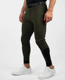 Maximilian Equestrian Reithose Herren Knee-Grip Performance Khaki Größe S – Bild 1 von 1