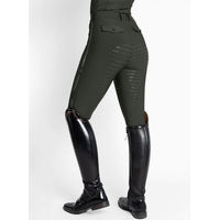 Produktbild von Maximilian Equestrian Reithose Reflection Damen Full Grip Breeches mit Silikon-Vollbesatz Hunter Green Größe S