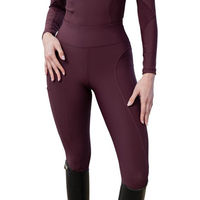 Produktbild von Maximilian Equestrian Reitleggings Damen Full-Grip Outline Bordeaux XXS