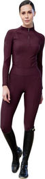 Maximilian Equestrian Reitleggings Damen Full-Grip Outline Burgundy Größe S – Bild 1 von 1