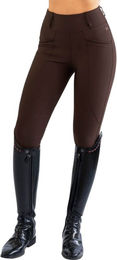 Maximilian Equestrian Reitleggings Damen Full-Grip Pro Riding Leggings Braun Größe L – Bild 1 von 1