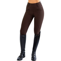 Produktbild von Maximilian Equestrian Reitleggings Damen Full-Grip Pro Riding Leggings Braun Größe L