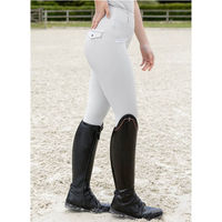 Produktbild von Maximilian Equestrian Reitleggings Damen Full-Grip Pro Riding Leggings Glacier Weiß Größe S