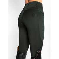 Produktbild von Maximilian Equestrian Reitleggings Damen Full-Grip Studio Hunter Green Größe M