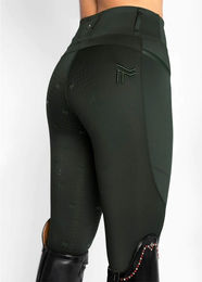 Maximilian Equestrian Reitleggings Damen Full-Grip Studio Hunter Green XXS – Bild 1 von 1