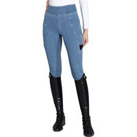Produktbild von Maximilian Equestrian Reitleggings Damen Full-Grip Tech Denim Blau Größe M