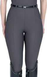 Maximilian Equestrian Reitleggings Damen Full Grip Velya mit Gürtel Graphite XL – Bild 1 von 1