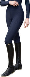 Maximilian Equestrian Reitleggings Damen Knee-Grip Outline Navy XL – Bild 1 von 1