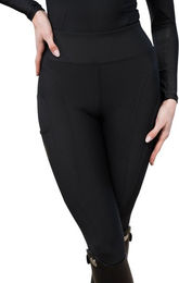 Maximilian Equestrian Reitleggings Damen Knee-Grip Outline Schwarz XL – Bild 1 von 1