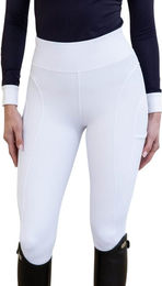 Maximilian Equestrian Reitleggings Damen Knee-Grip Outline White XXS – Bild 1 von 1