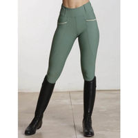Produktbild von Maximilian Equestrian Reitleggings Damen Knee-Grip Pro Army Green Größe S