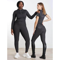 Produktbild von Maximilian Equestrian Reitleggings Damen Knee-Grip Pro Grau Größe M