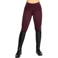 Produktbild von Maximilian Equestrian Reitleggings Damen Knee-Grip Studio Burgundy Größe S