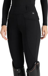Maximilian Equestrian Reitleggings Damen Winter Full-Grip Fleece Schwarz Größe L – Bild 1 von 1