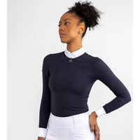 Produktbild von Maximilian Equestrian Reitshirt Damen Air Show Langarmshirt Marine Blau Größe S