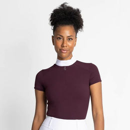 Maximilian Equestrian Reitshirt Damen Air Show Short Sleeve Mulberry Grösse M – Bild 1 von 1