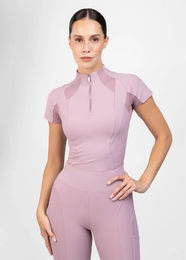 Maximilian Equestrian Reitshirt Damen Frame Kurzarm Mauve XXS – Bild 1 von 1