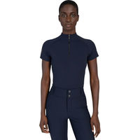 Produktbild von Maximilian Equestrian Reitshirt Damen Kurzarm Aero Baselayer aus Hightech-Gewebe Marine Blau Größe L