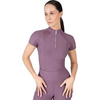 Produktbild von Maximilian Equestrian Reitshirt Damen Kurzarm Lila Größe S