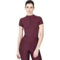 Produktbild von Maximilian Equestrian Reitshirt Damen Kurzarm Rosewood Größe L