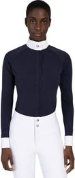 Maximilian Equestrian Reitshirt Damen Langarm Aira Competition Collection Navy M – Bild 1 von 1