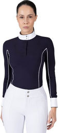 Maximilian Equestrian Reitshirt Damen Langarm Nova Competition Collection Marine M – Bild 1 von 1