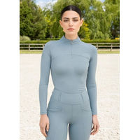 Produktbild von Maximilian Equestrian Reitshirt Damen Sommer Türkis Blau Größe L