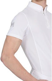 Maximilian Equestrian Reitshirt Focus Competition Herren Kurzarm Weiß Mesh XS – Bild 1 von 1