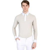 Produktbild von Maximilian Equestrian Reitshirt Focus Competition Herren Langarm Sand Größe L