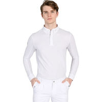 Produktbild von Maximilian Equestrian Reitshirt Focus Competition Herren Langarm Weiß Größe M