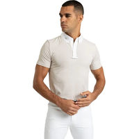 Produktbild von Maximilian Equestrian Reitshirt Herren Active Competition Kurzarm Beige Größe L