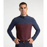 Produktbild von Maximilian Equestrian Reitshirt Herren Langarm Kent Base Layer Burgundy/Navy XXS
