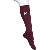 Produktbild von Maximilian Equestrian Reitsocken Unisex Flag Kniestrümpfe Bordeaux in Einheitsgröße