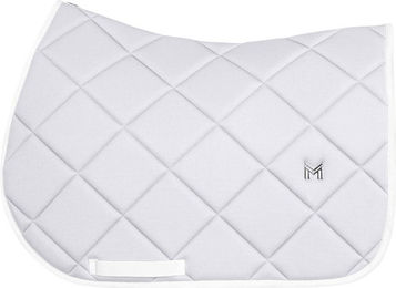 Maximilian Equestrian Springschabracke Crew Glacier in Weiß für Cob aus Mesh – Bild 1 von 1