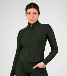 Maximilian Equestrian Sweatjacke Damen Contour Hunter Green Größe M – Bild 1 von 1
