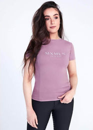 Maximilian Equestrian Technical T-Shirt für Damen in Mauve/Silber Größe S – Bild 1 von 1