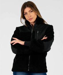 Maximilian Equestrian Teddyjacke Damen aus Wolle Schwarz Größe S – Bild 1 von 1