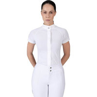 Produktbild von Maximilian Equestrian Turniershirt Aira Competition Collection Damen Kurzarm Weiß Größe L